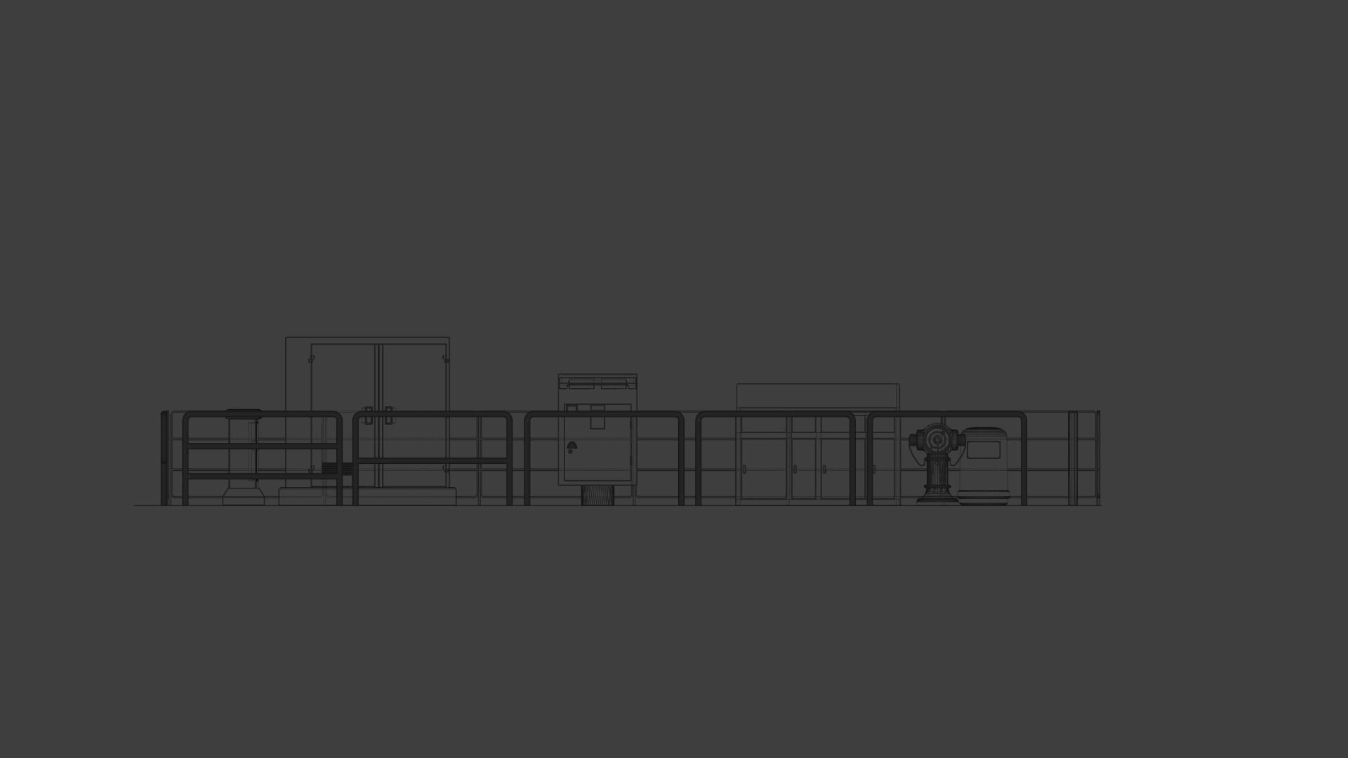 Hong Kong City street environment items 3D models Bundle Part 1  Low-poly 3D model_19