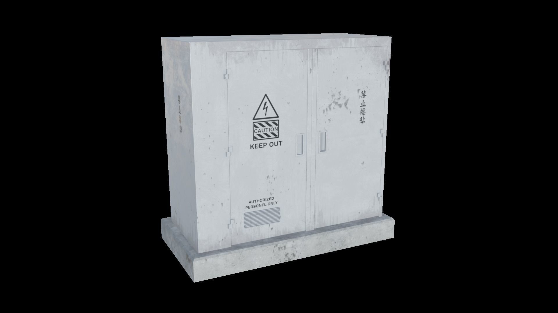 Hong Kong City street environment items 3D models Bundle Part 1  Low-poly 3D model_8