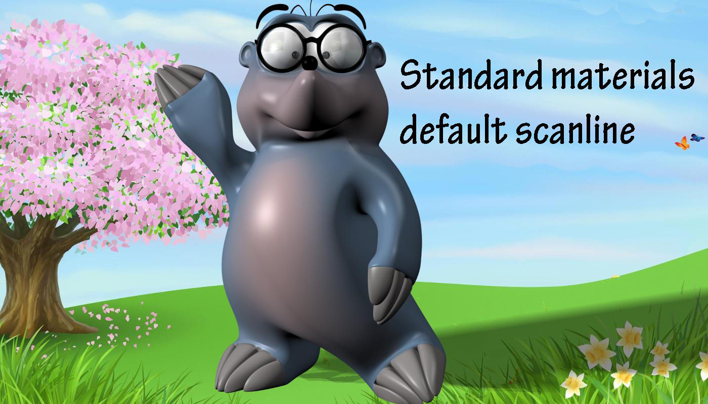 Cartoon mole rigged Low-poly 3D model_6