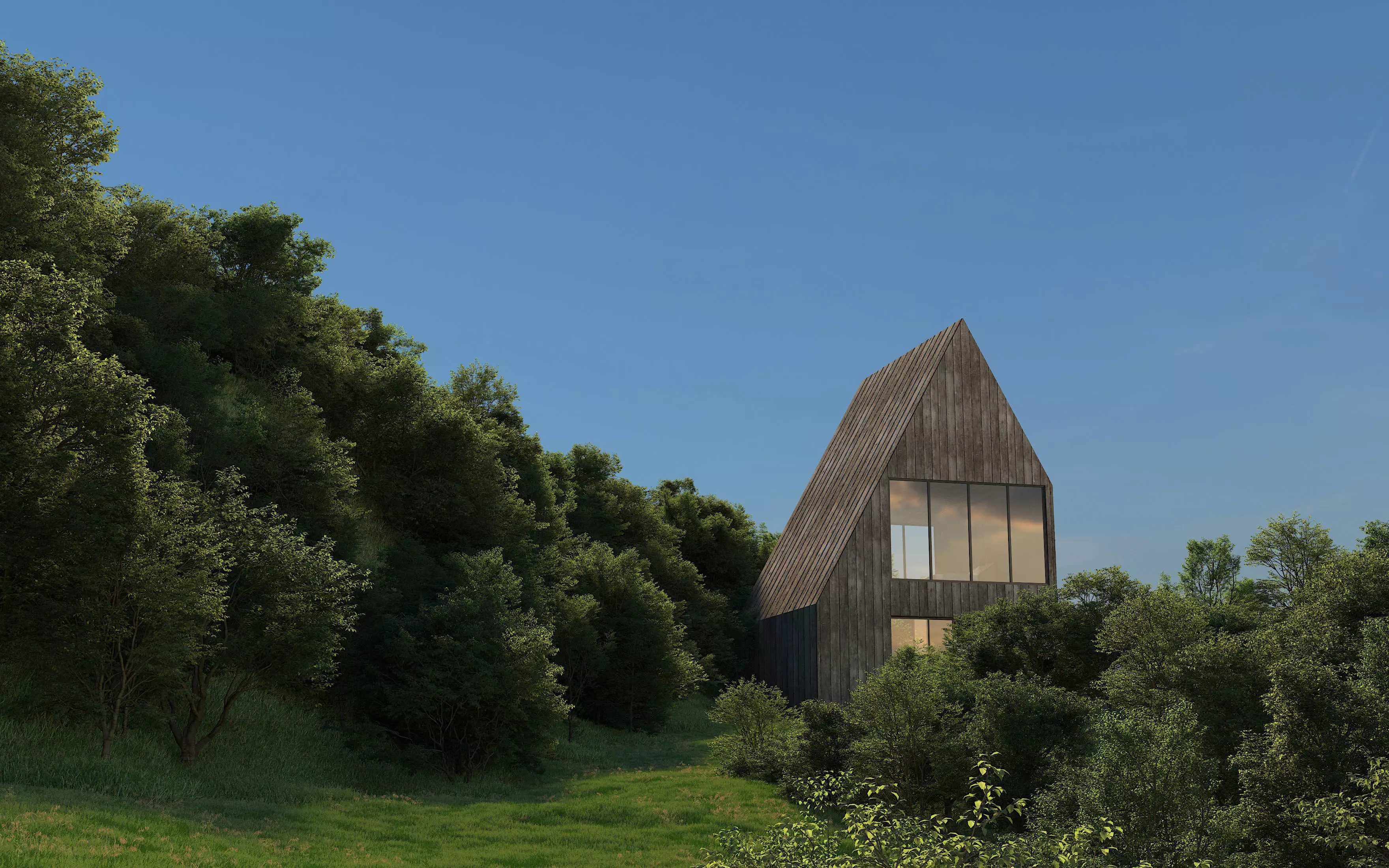 Wood House  3D model_0