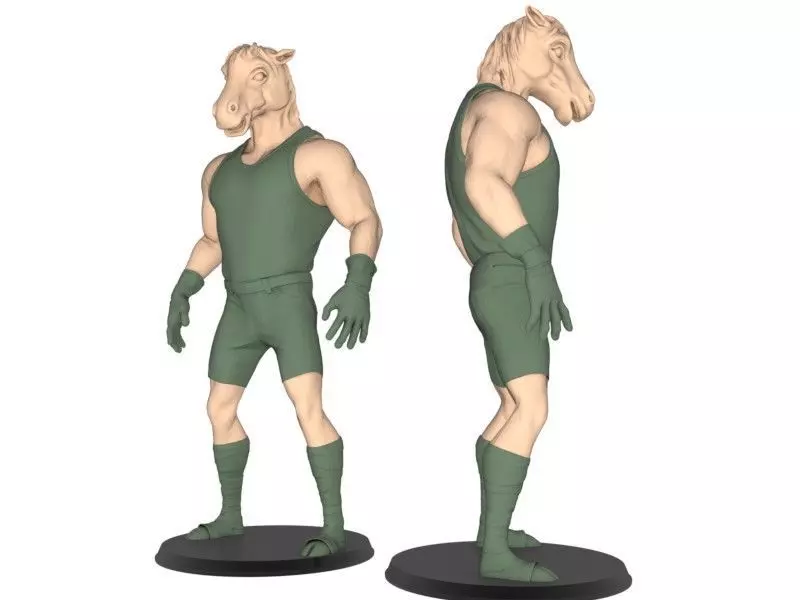 Beast man of Horse 3D print model