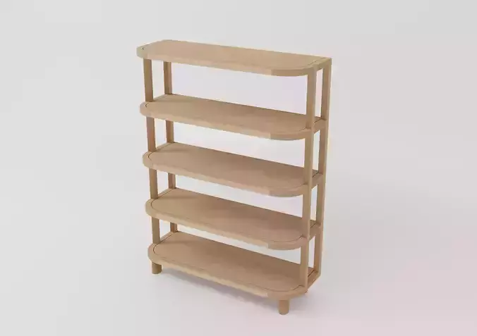 Jardan - Preston Bookshelf - PR140 - Oak Finish