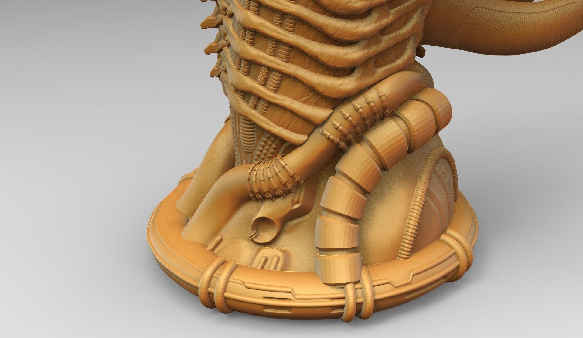 Original Alien Xenomorph bust 3D print model_17