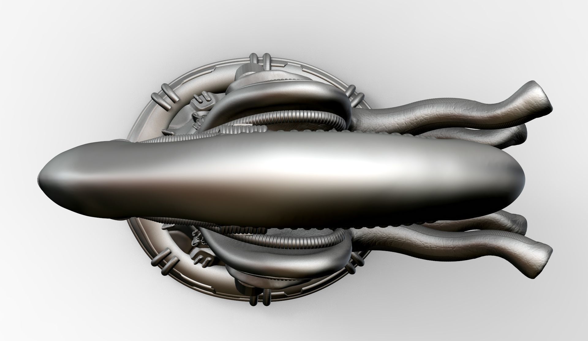 Original Alien Xenomorph bust 3D print model_10