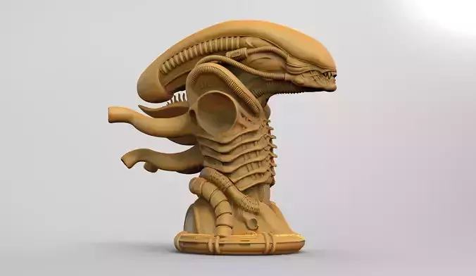 Original Alien Xenomorph bust 3D print model