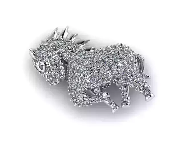 horse jewelry diamond