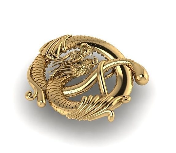 dragon jewelry 77 3D print model