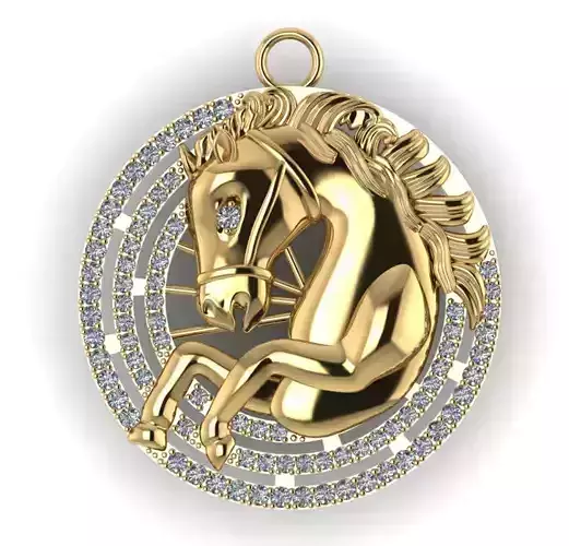 horse jewelry diamond