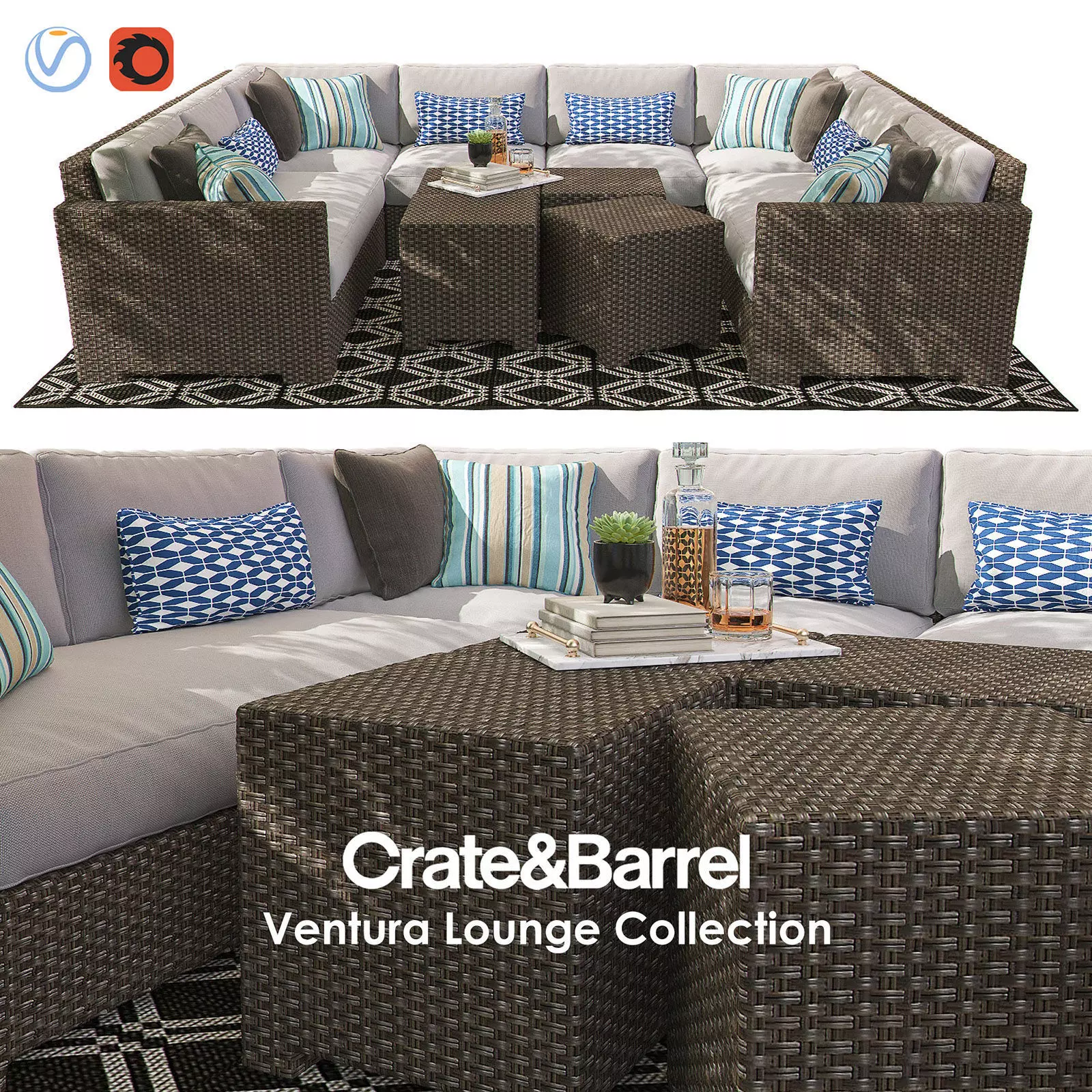 VENTURA Lounge Collection Set III 3D model_0