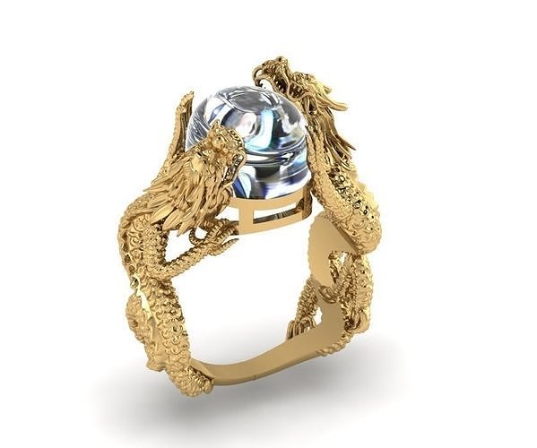dragon jewelry 11 3D print model