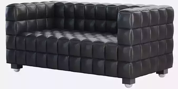 Kubus Sofa 2 Seater by Josef Hoffmann 3D model