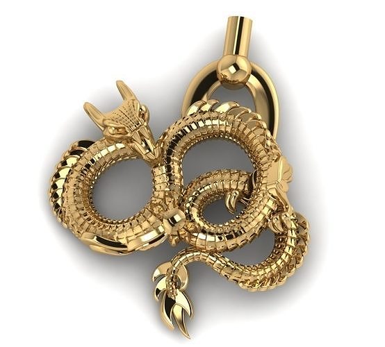 dragon jewelry 88 3D print model