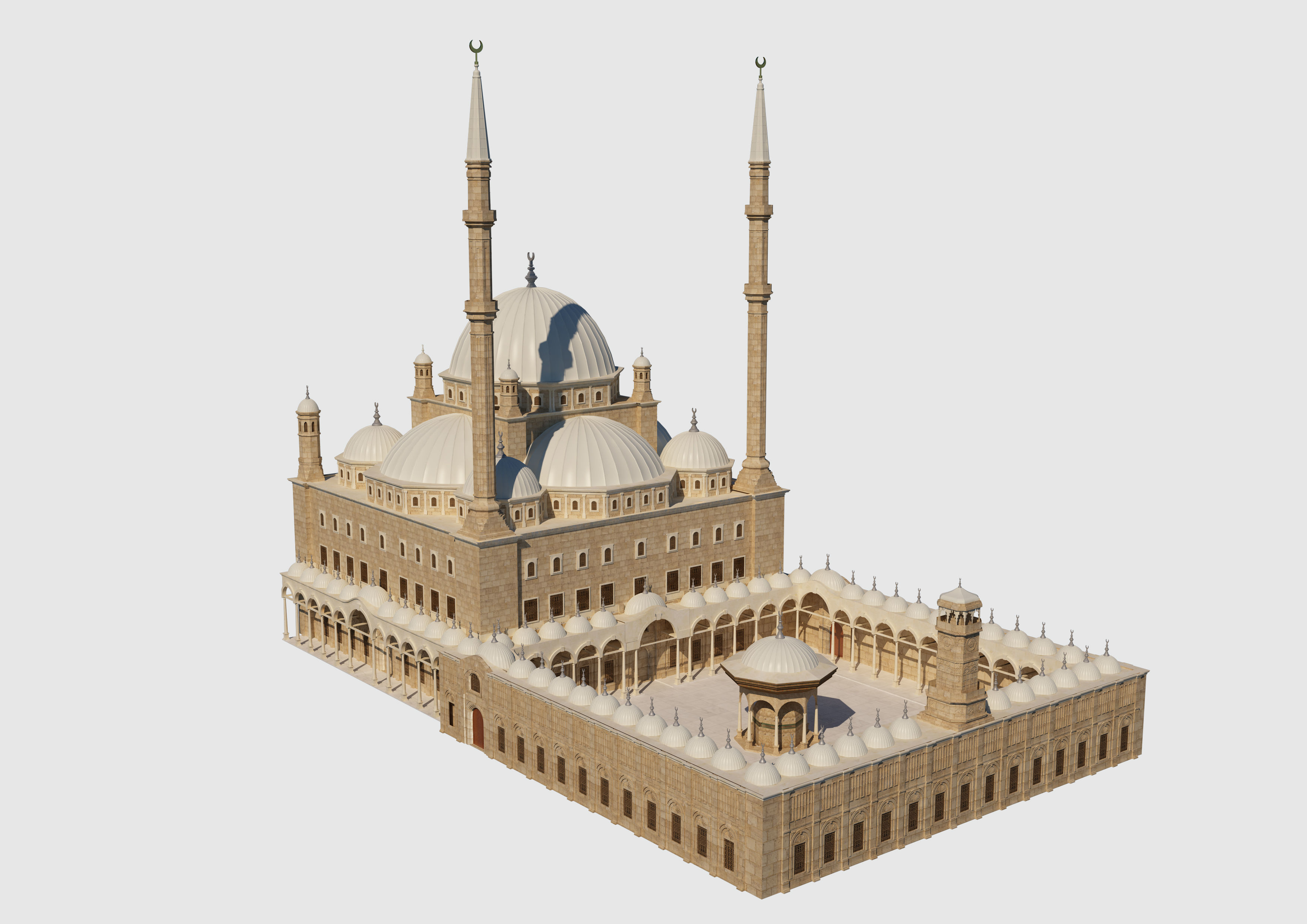 Muhammad Ali Mosque 3D model_4