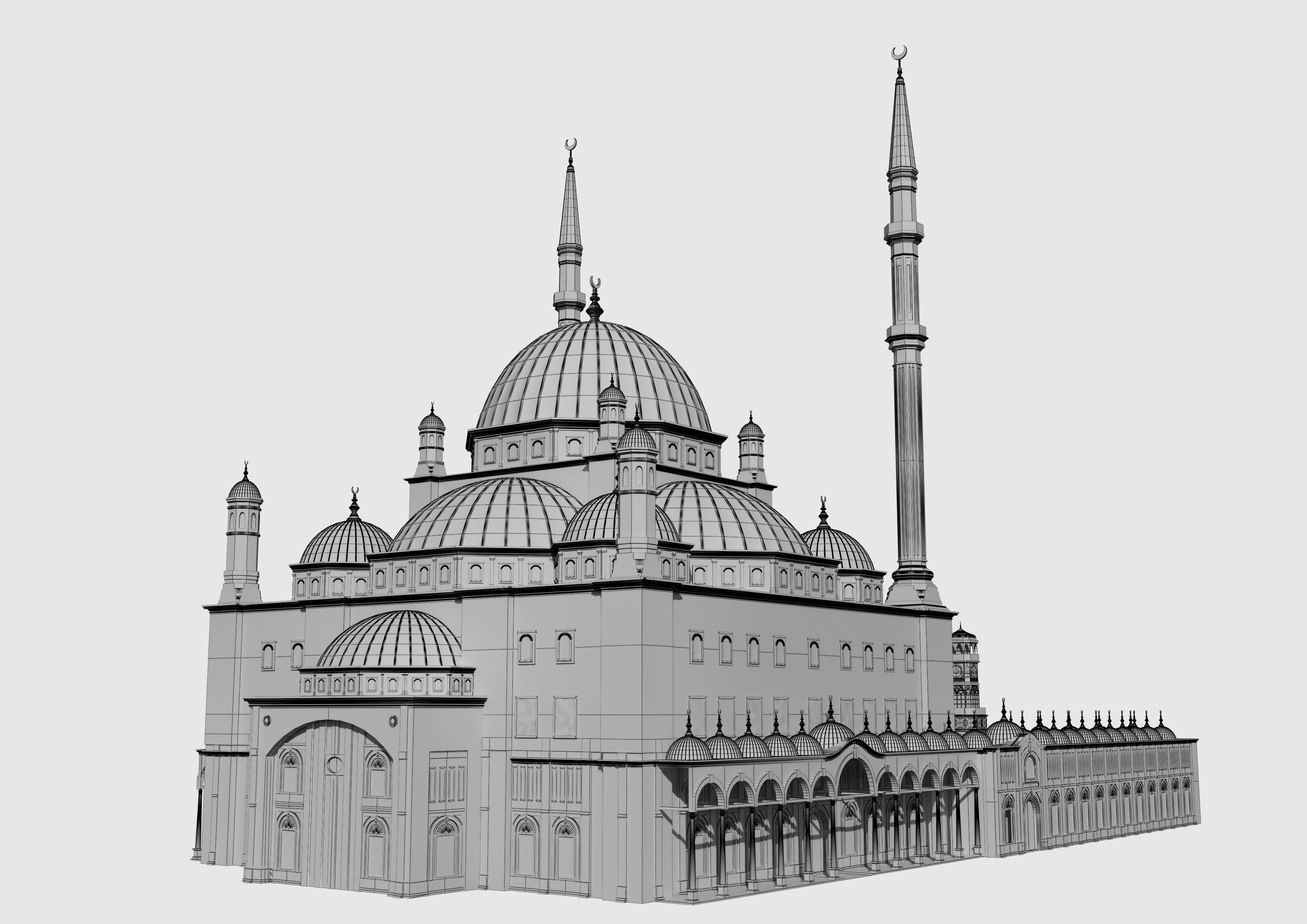 Muhammad Ali Mosque 3D model_9