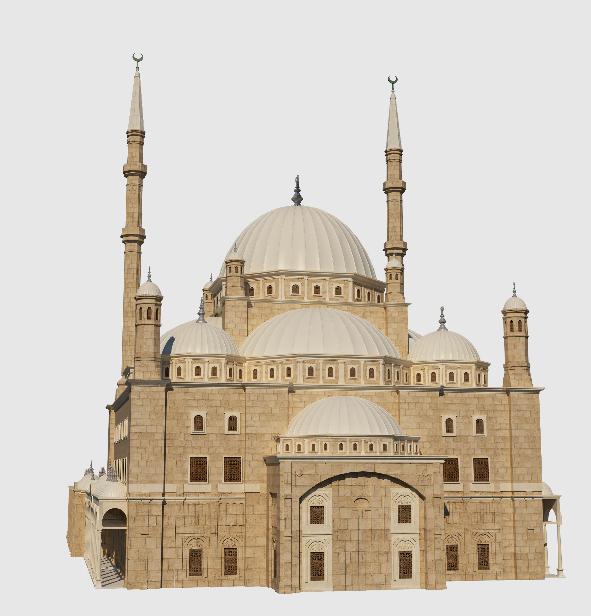 Muhammad Ali Mosque 3D model_7