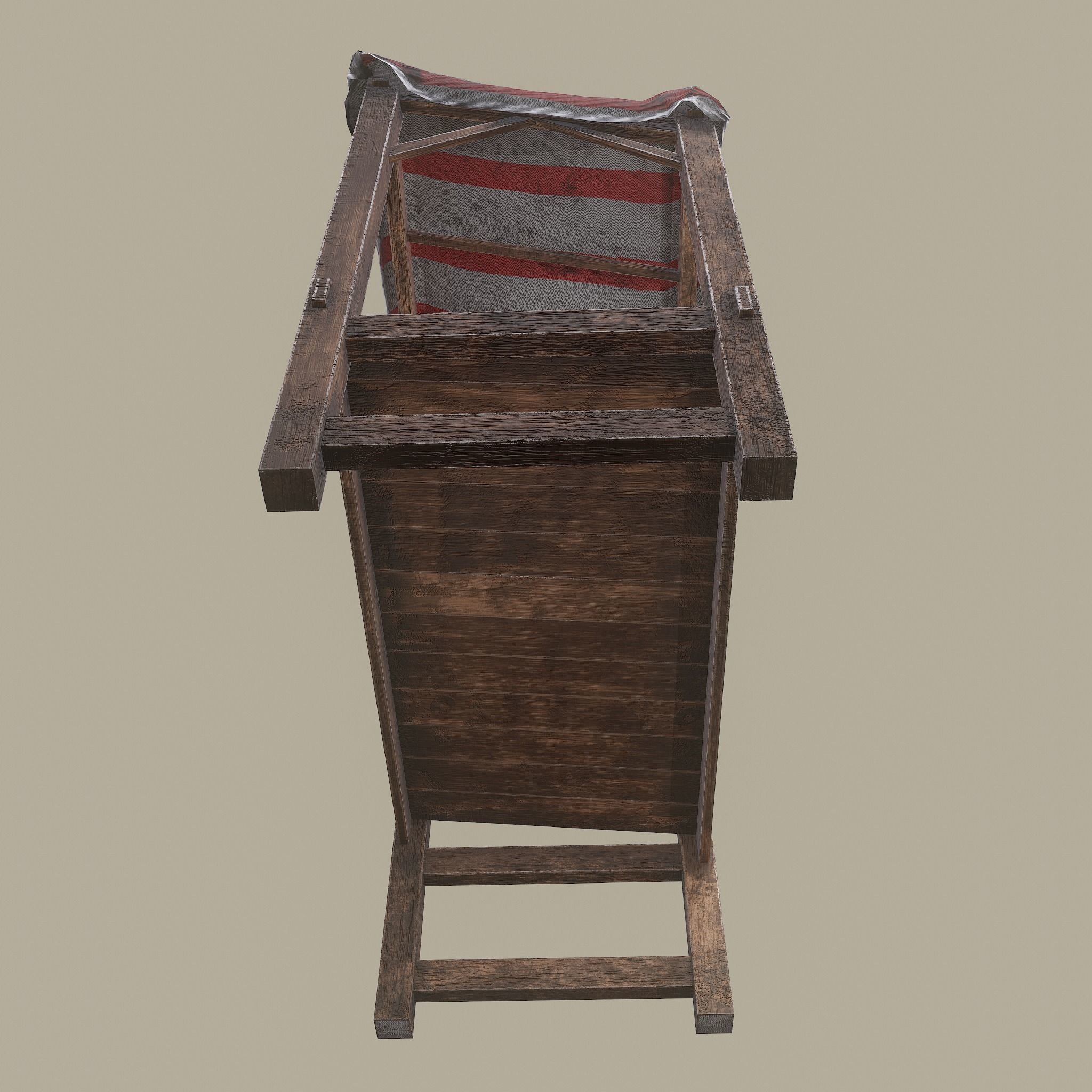 Merchant Stall Low-poly 3D model_24