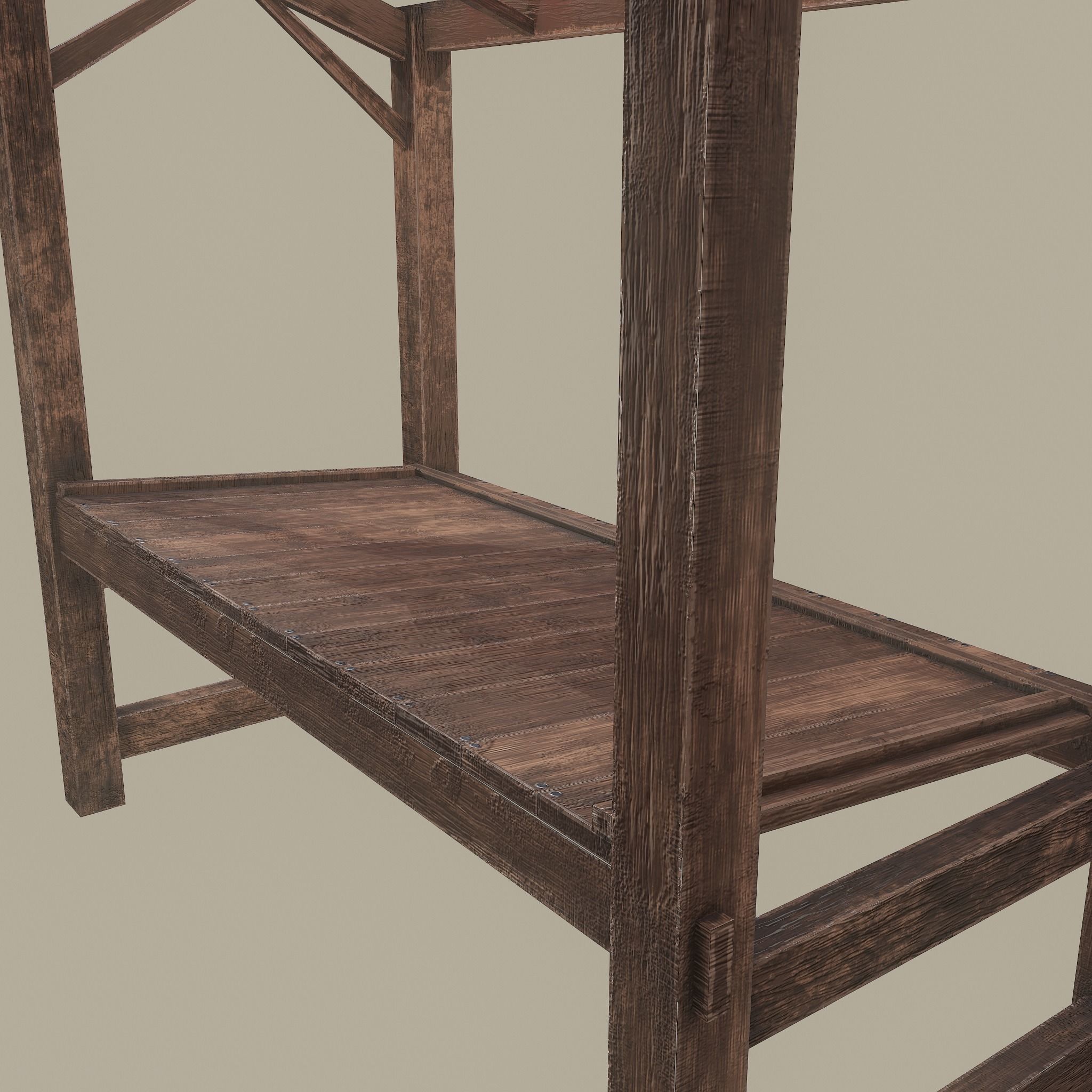 Merchant Stall Low-poly 3D model_18