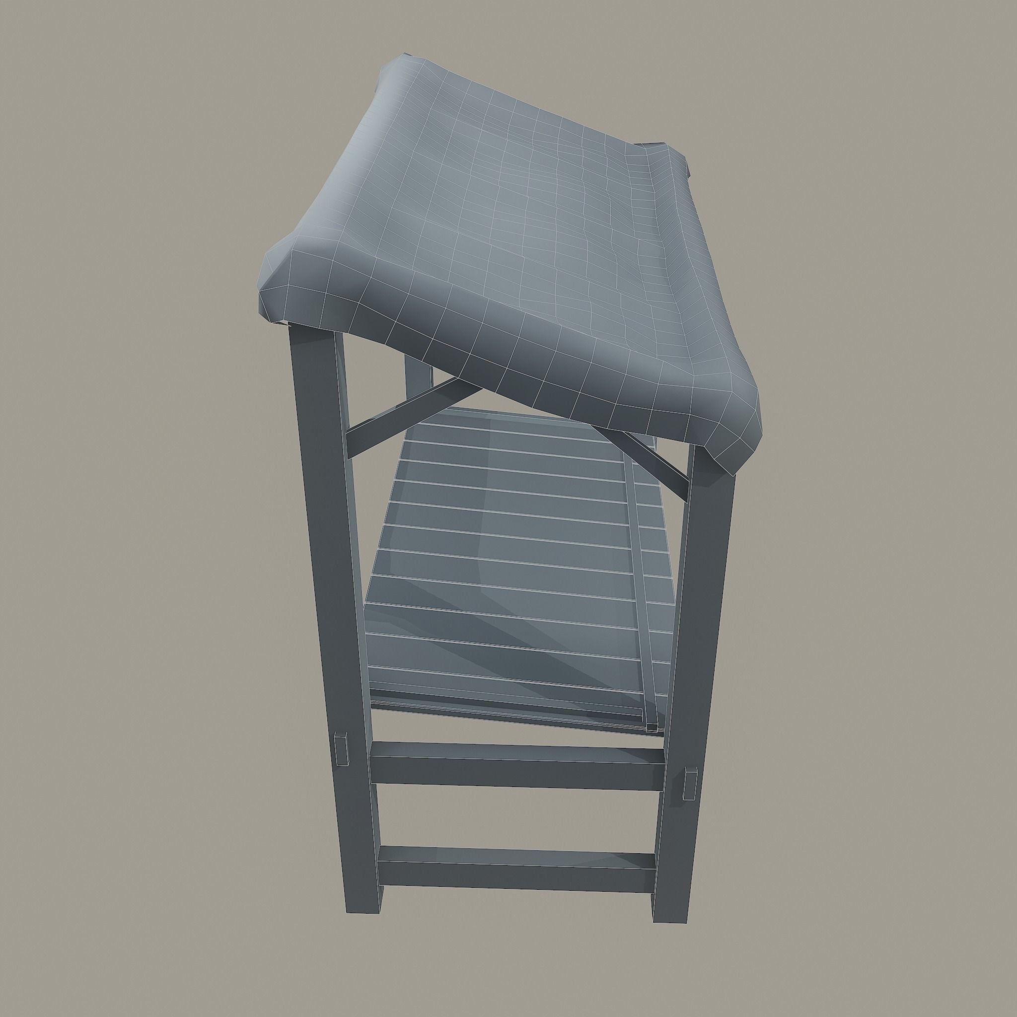 Merchant Stall Low-poly 3D model_33