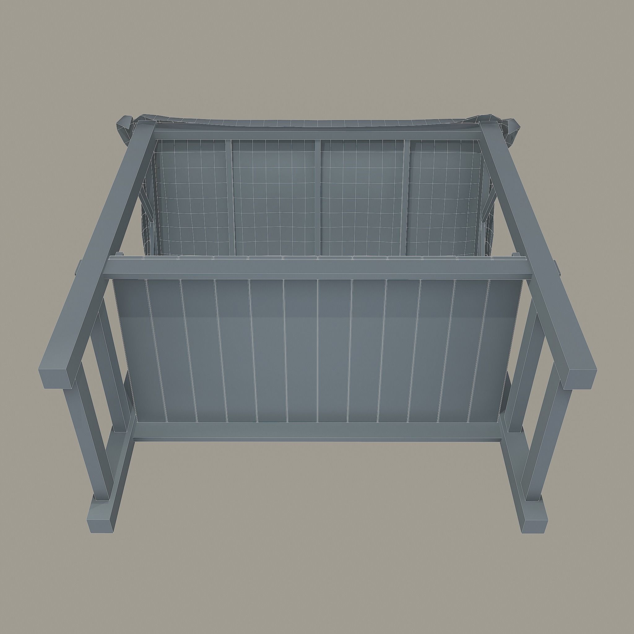 Merchant Stall Low-poly 3D model_41