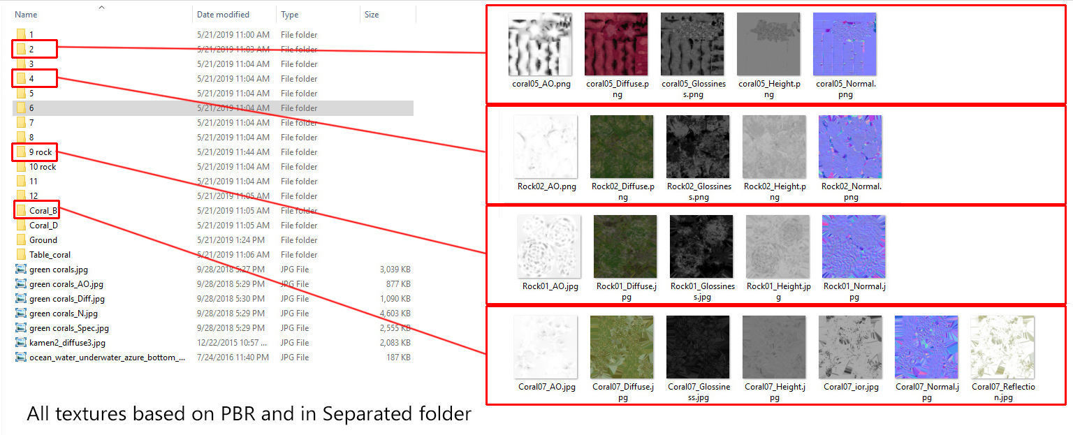 3D Cartoon Underwater Coral Reef Habitat Ocean Version 2 Low-poly 3D model_18