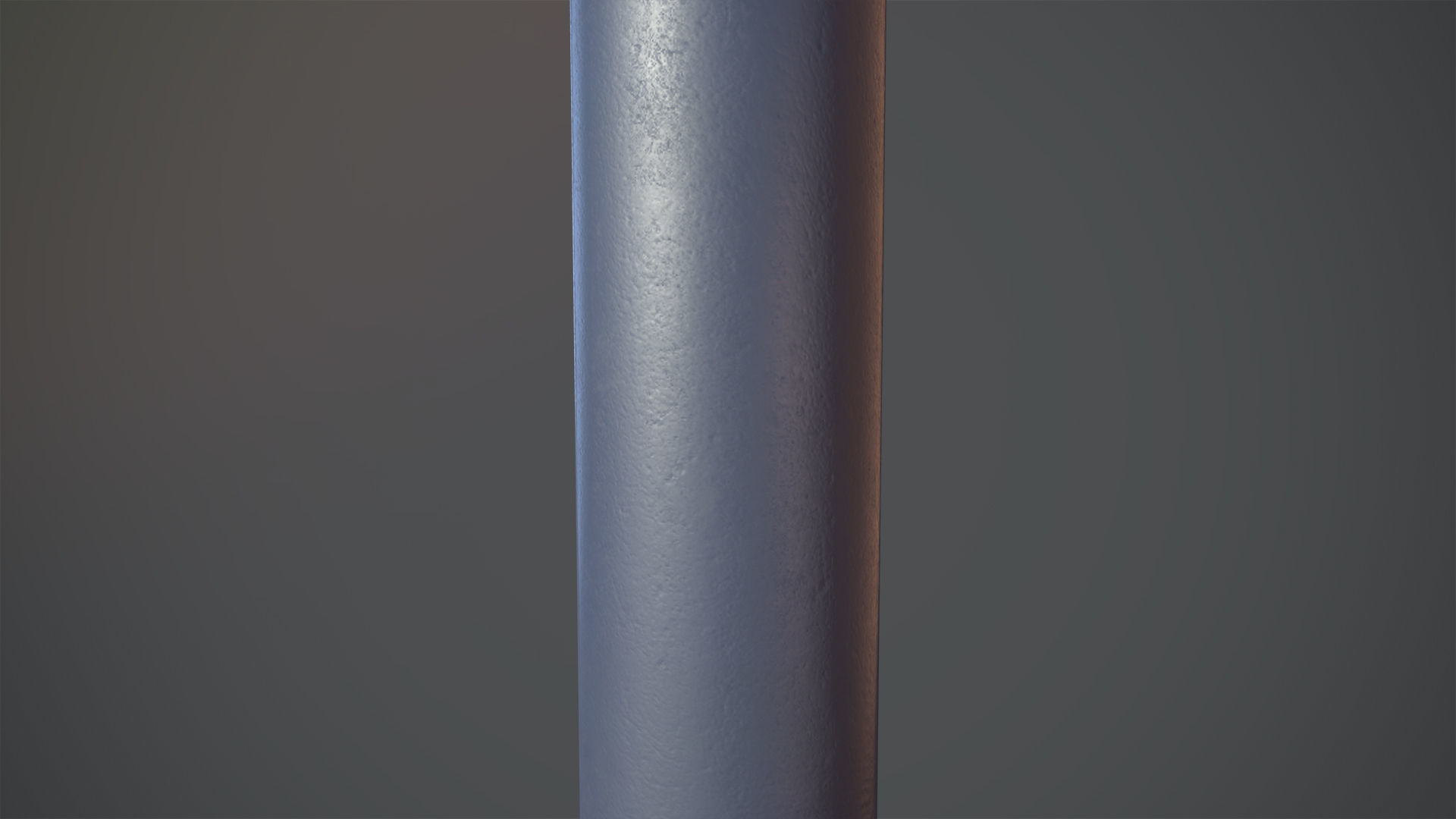 Barrier Bollard pack 3 Blue v1 Low-poly 3D model_5