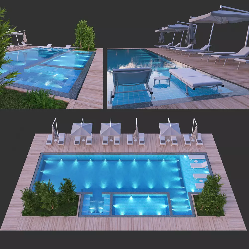 Swimming Pool 8 3D model_0
