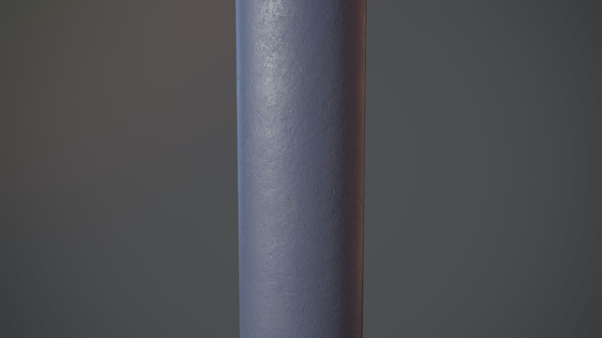 Barrier Bollard pack 3 Blue v2 Low-poly 3D model_5