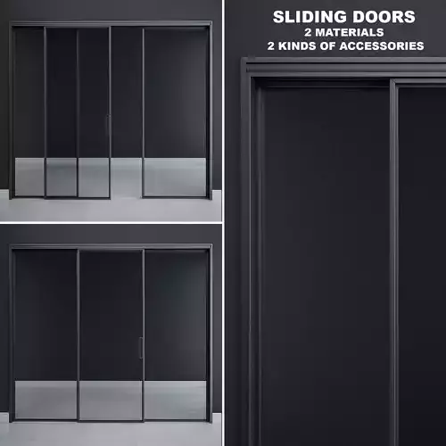 Rimadesio Velaria Sliding Doors 3D model
