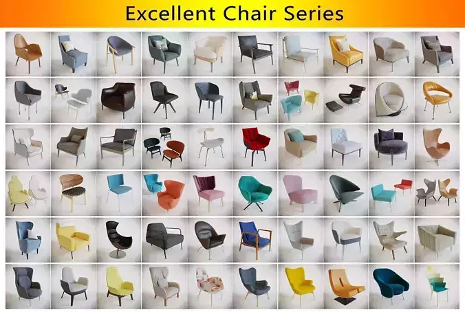 Excellent Chair Series 3D model