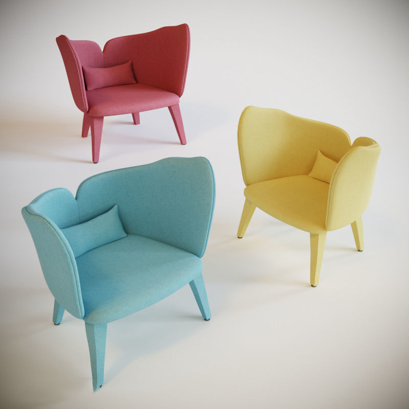 Excellent Chair Series 3D model_22