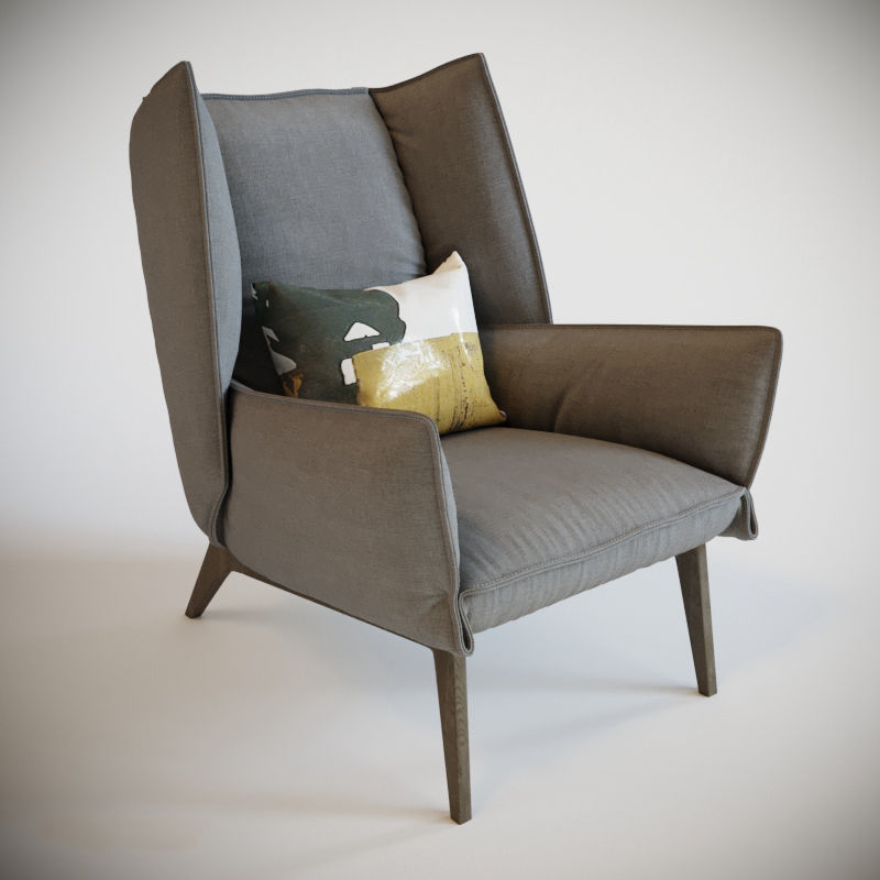 Excellent Chair Series 3D model_7