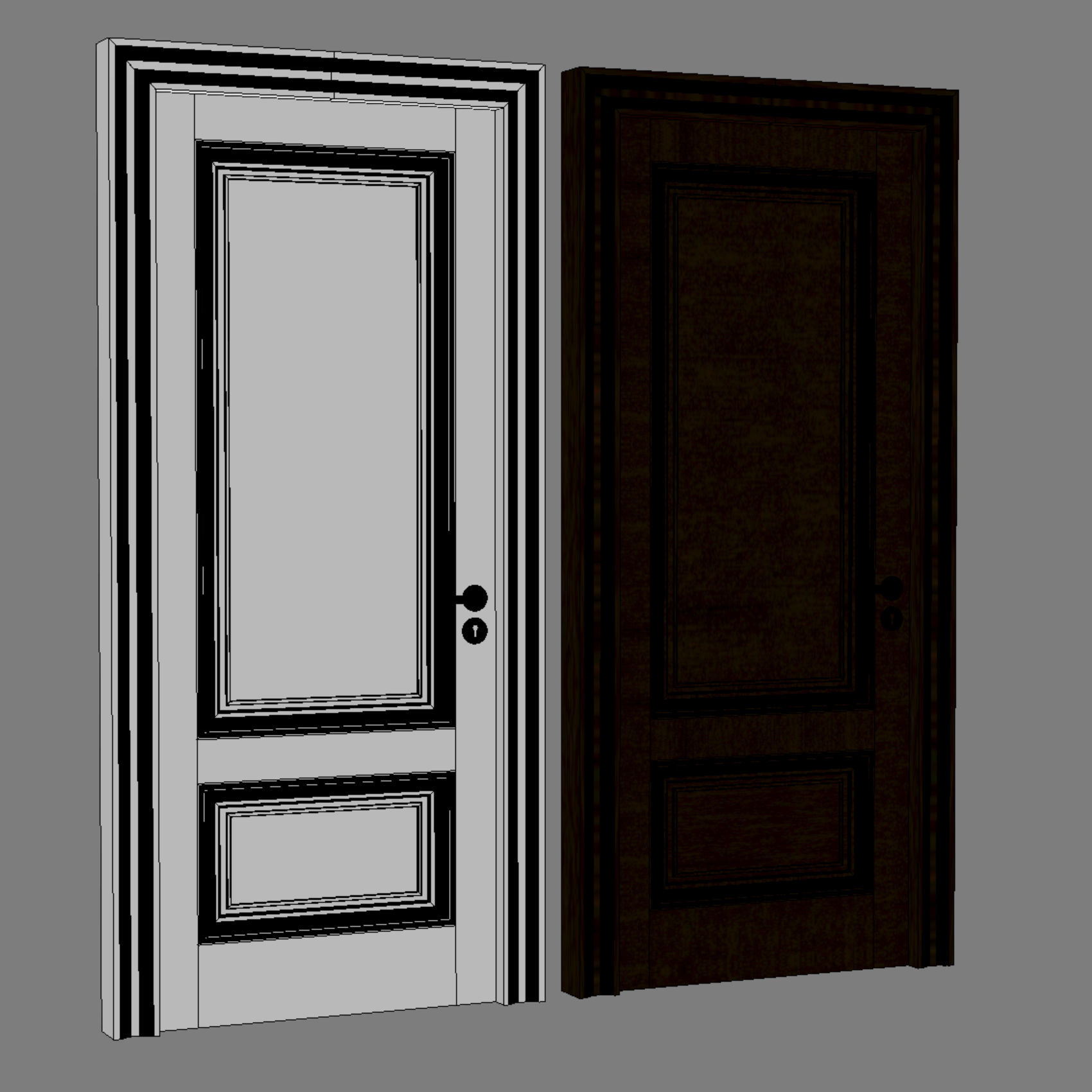 DOORSDOORS door with two doors 3D model_1