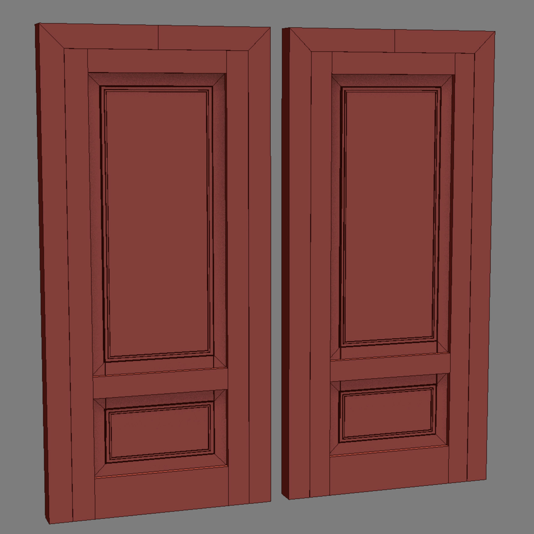 DOORSDOORS door with two doors 3D model_9