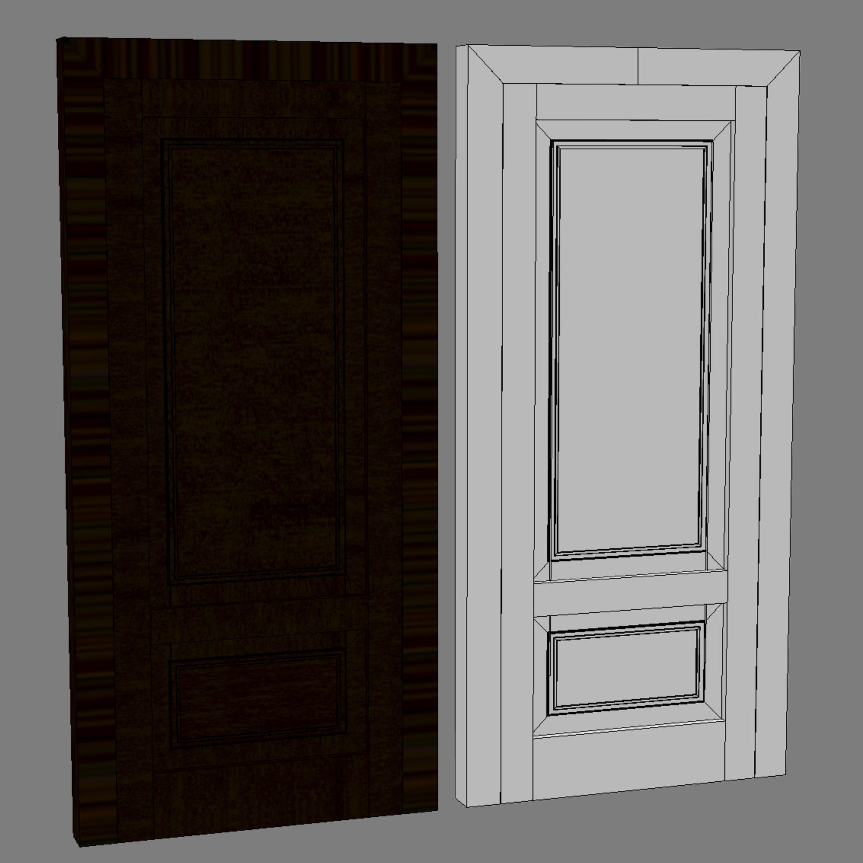 DOORSDOORS door with two doors 3D model_7