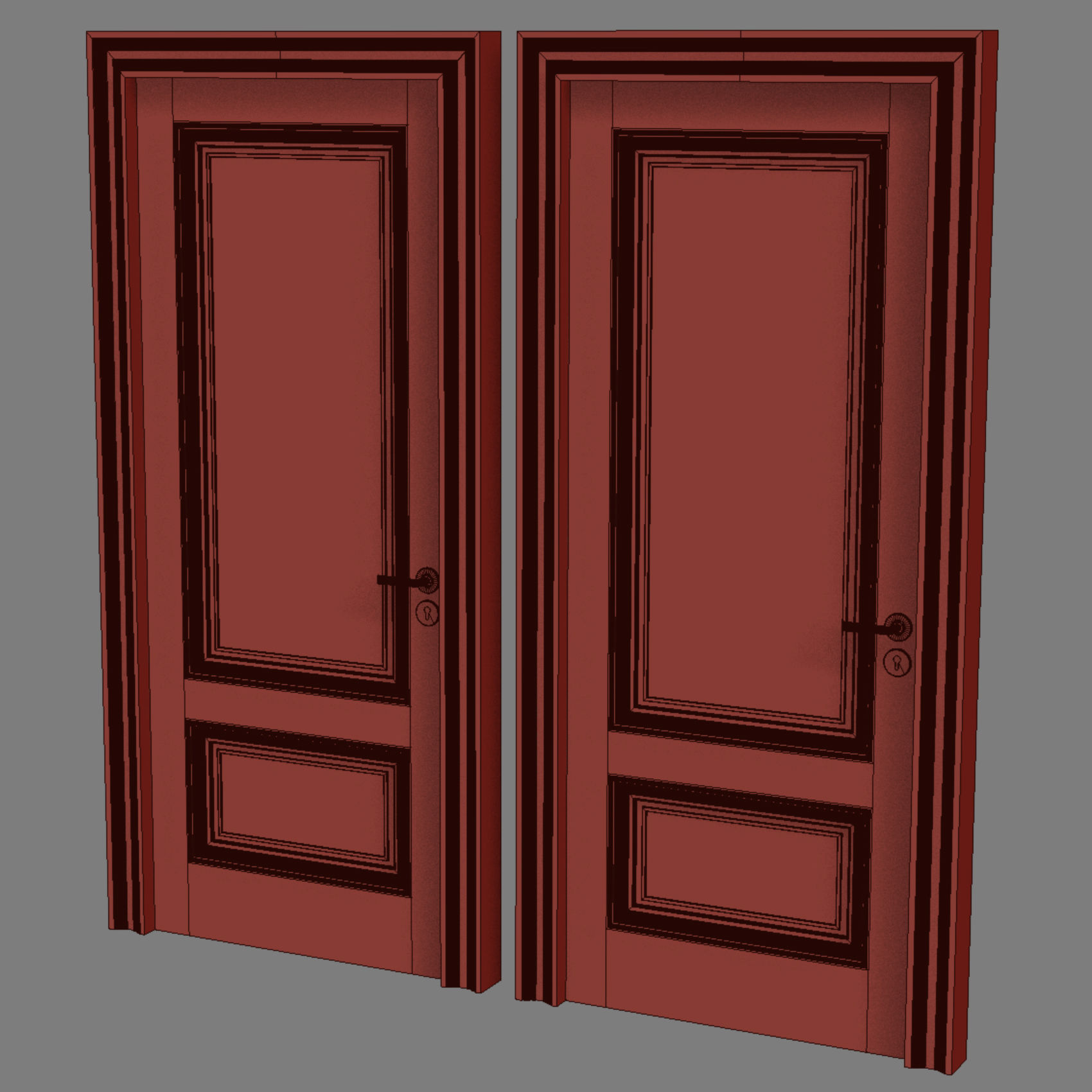 DOORSDOORS door with two doors 3D model_8