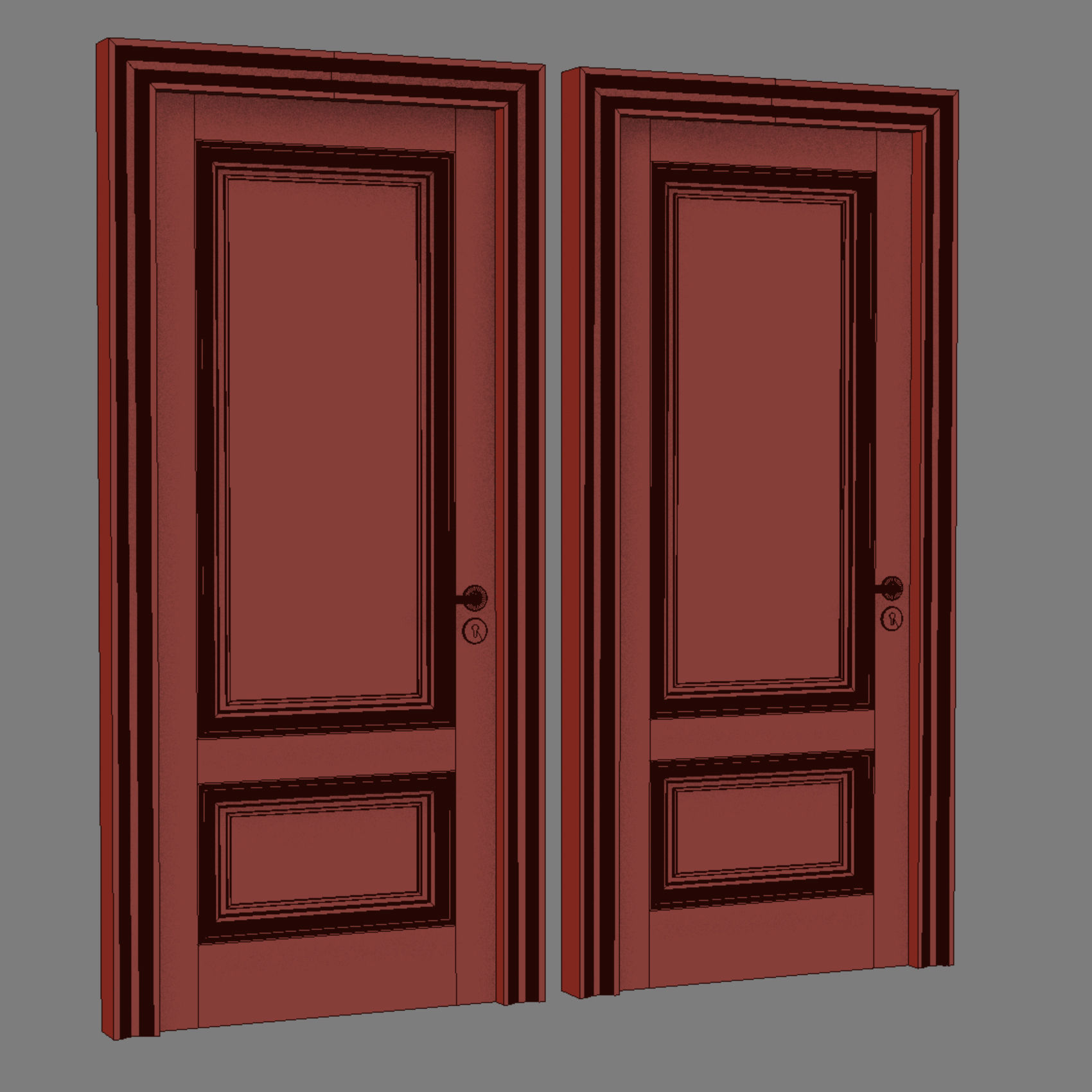 DOORSDOORS door with two doors 3D model_6