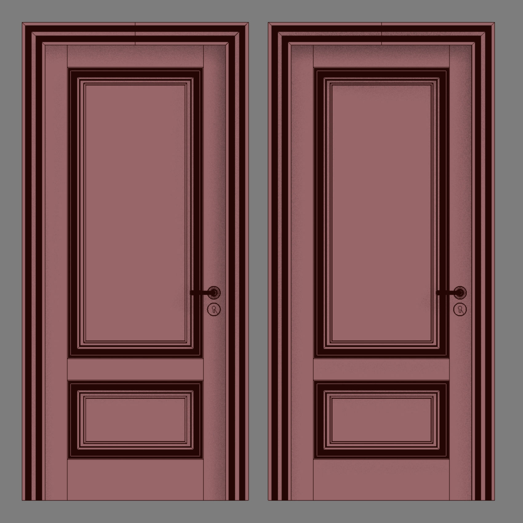 DOORSDOORS door with two doors 3D model_3