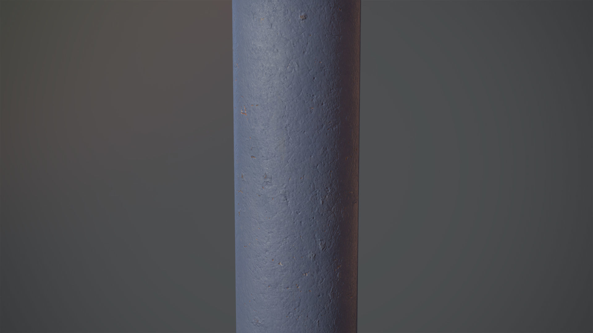 Barrier Bollard pack 3 Blue v3 Low-poly 3D model_5