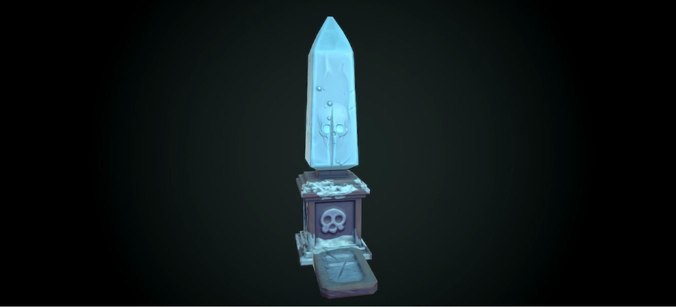 low poly christal sword with glow Texture_3