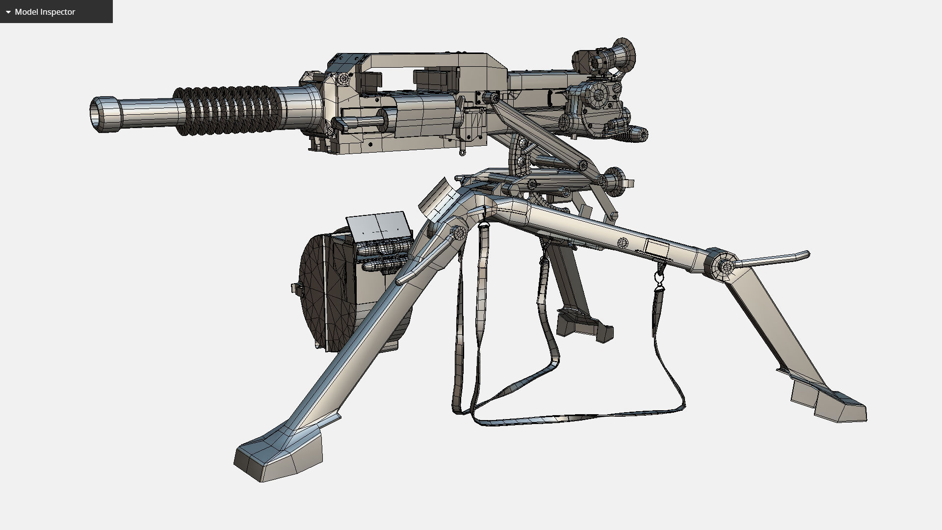 Soviet AGS-17 Plamya automatic Grenade Launcher Low-poly 3D model_10