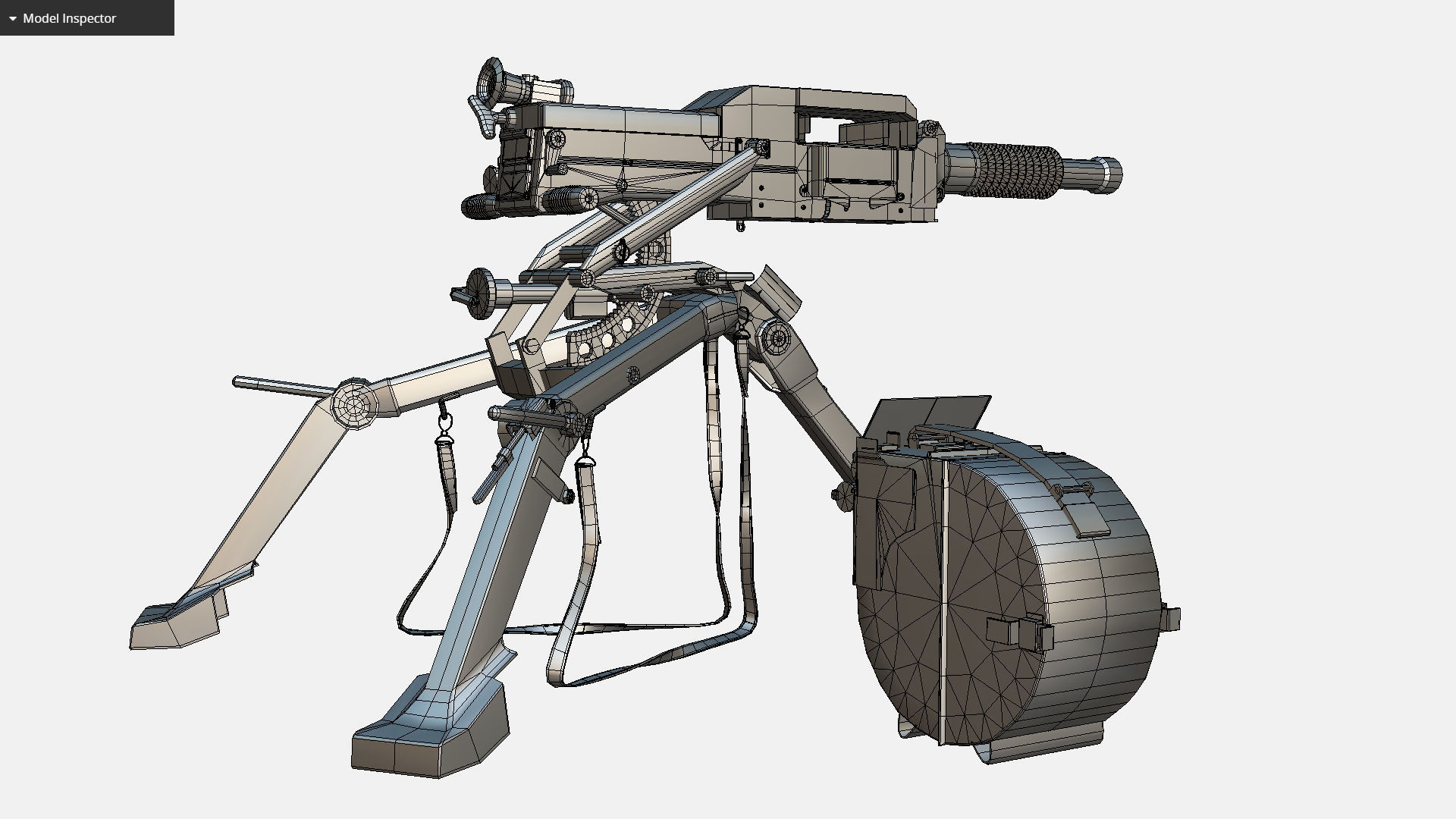 Soviet AGS-17 Plamya automatic Grenade Launcher Low-poly 3D model_13