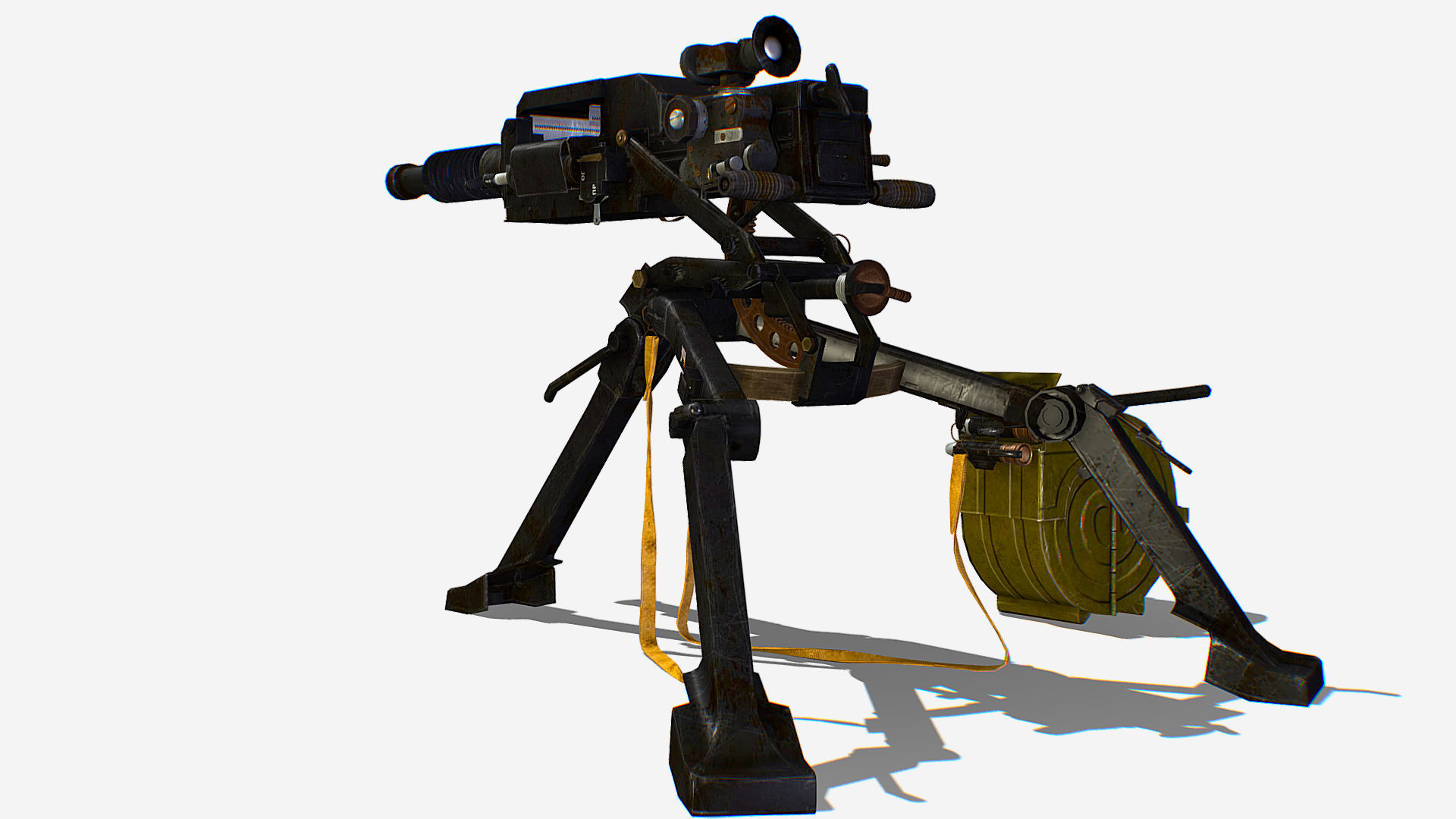 Soviet AGS-17 Plamya automatic Grenade Launcher Low-poly 3D model_3