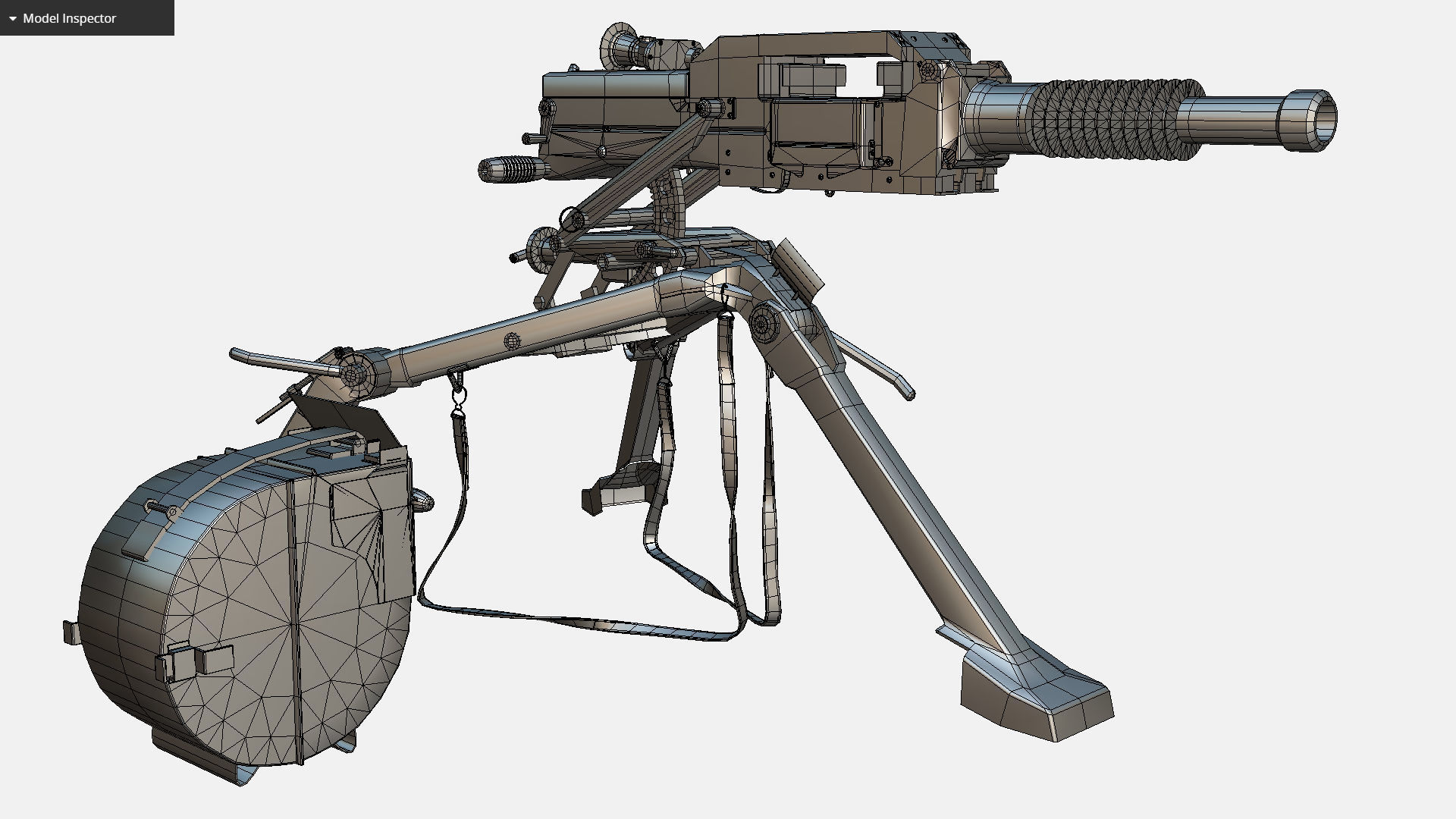 Soviet AGS-17 Plamya automatic Grenade Launcher Low-poly 3D model_14