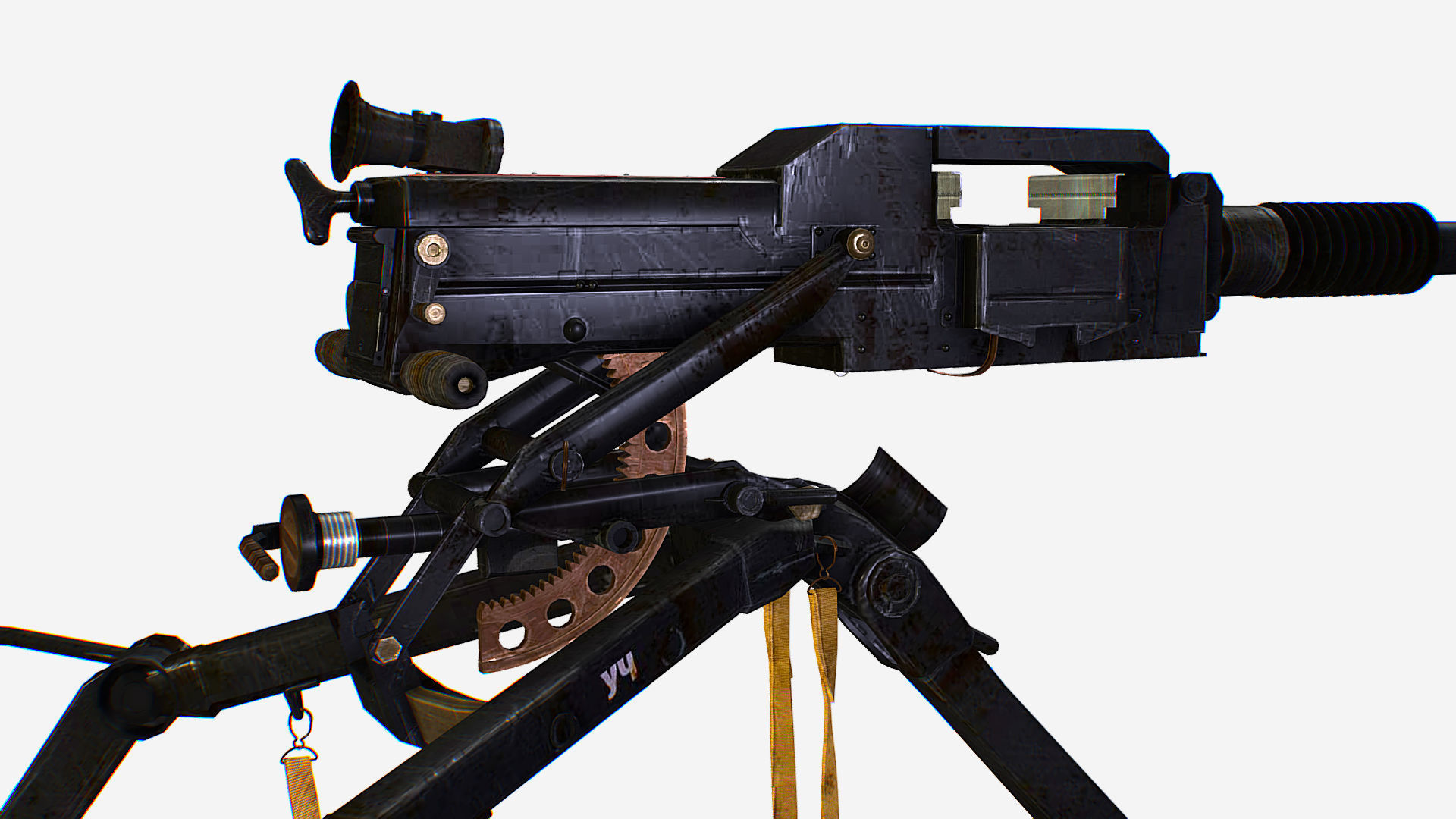 Soviet AGS-17 Plamya automatic Grenade Launcher Low-poly 3D model_8