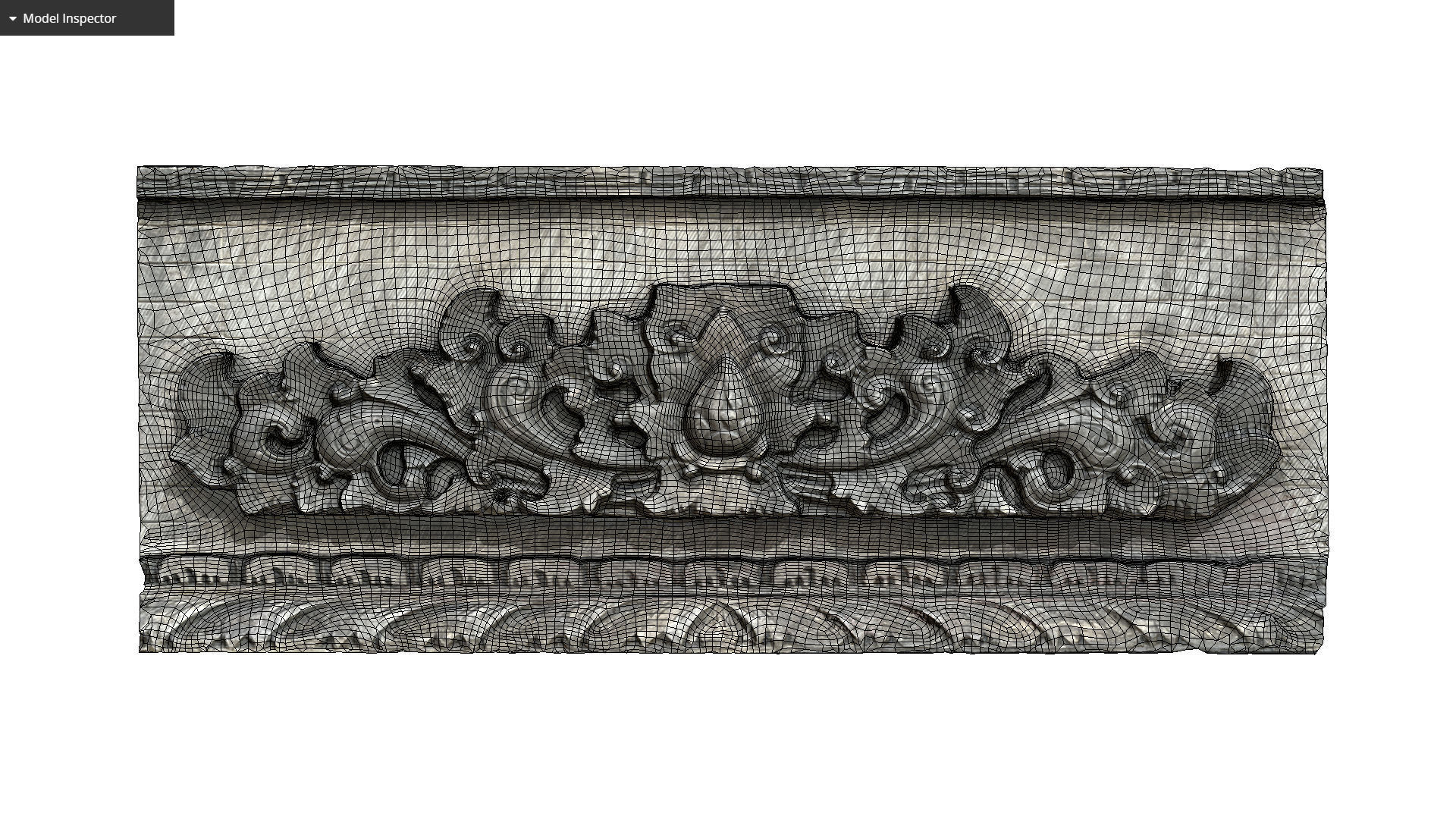 Balinese Wall Barelief Decorative Ornament 3D model_5