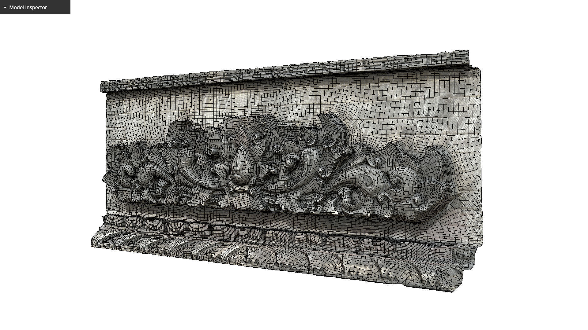 Balinese Wall Barelief Decorative Ornament 3D model_7
