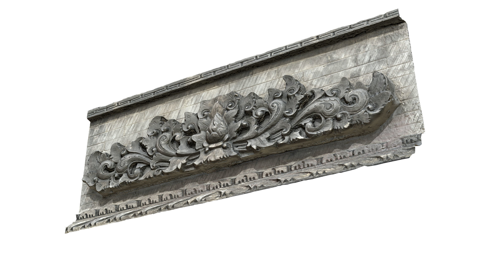 Balinese Wall Barelief Decorative Ornament 3D model_4