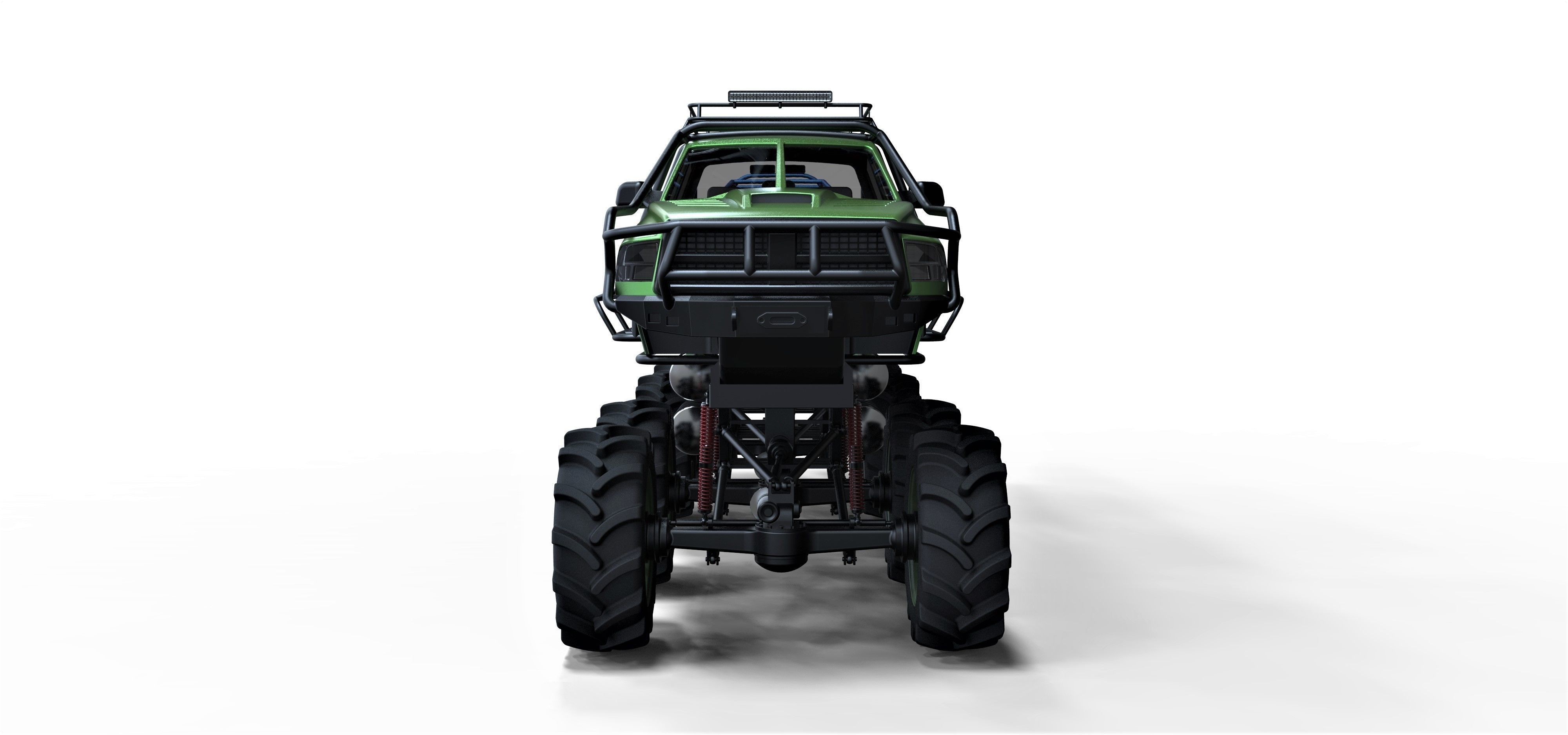 Super bogger with Concept tracked vehicle 3D model_5