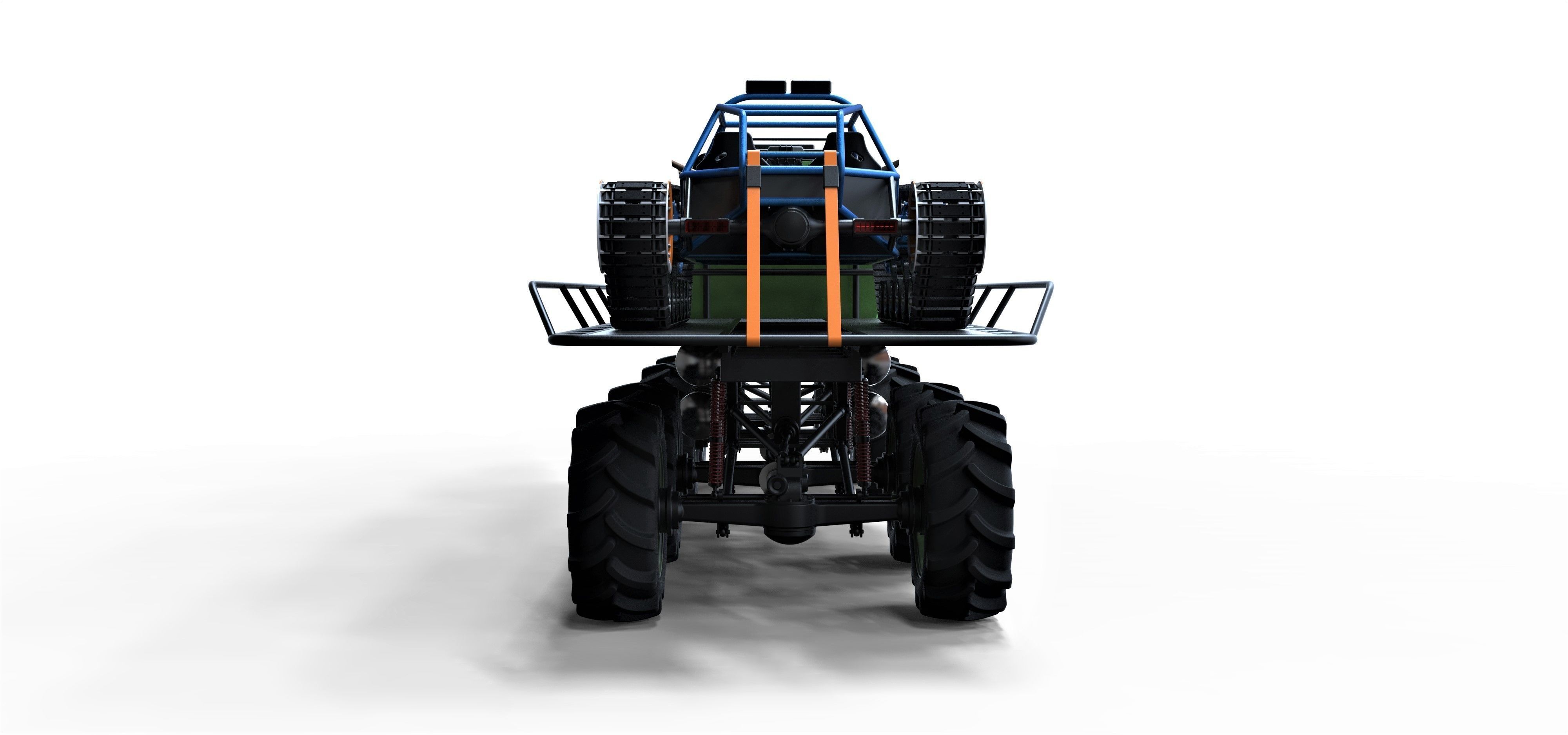Super bogger with Concept tracked vehicle 3D model_13
