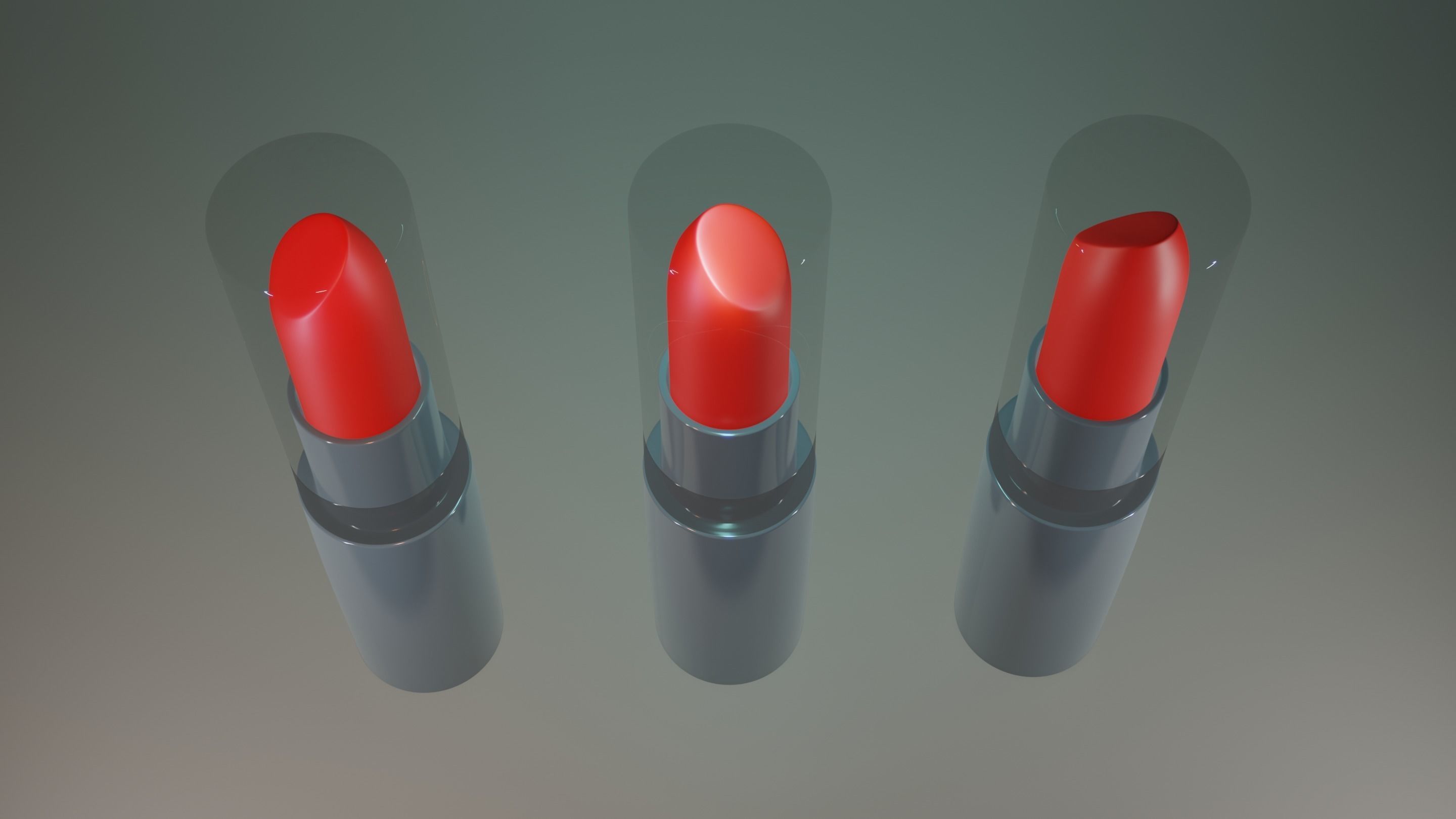 Lipstick three lipsticks 3D model_1